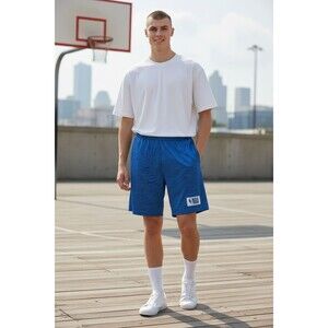 NBA Pull-on  Shorts Mens Size Medium Blue Basketball Athletics